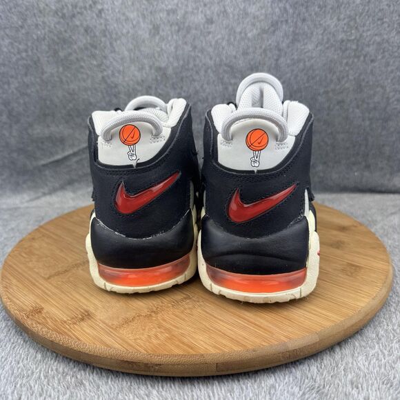 Nike Shoes Youth Size 5.5Y Black White Air More Uptempo Basketball GS DX3360-001 - Picture 4 of 10